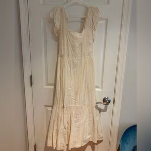Madewell Cream Midi Dress